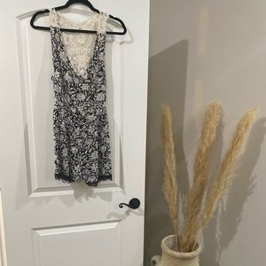 Black and Cream Romper